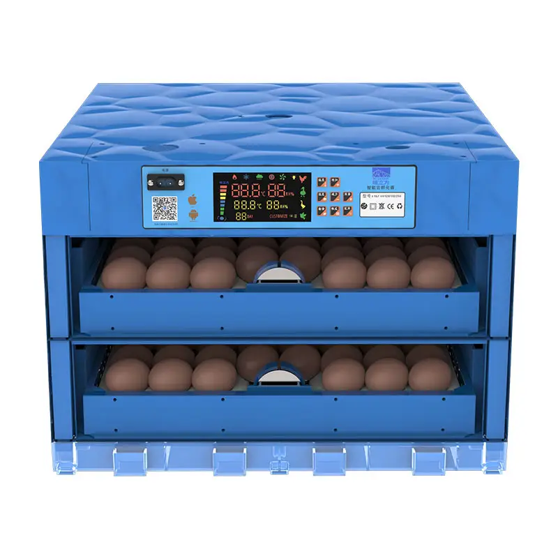 Mini nouveau Type Dc Ac Power 36 48 64 128 oeufs incubateur automatique d'oeufs de poule et Machine d'éclosion