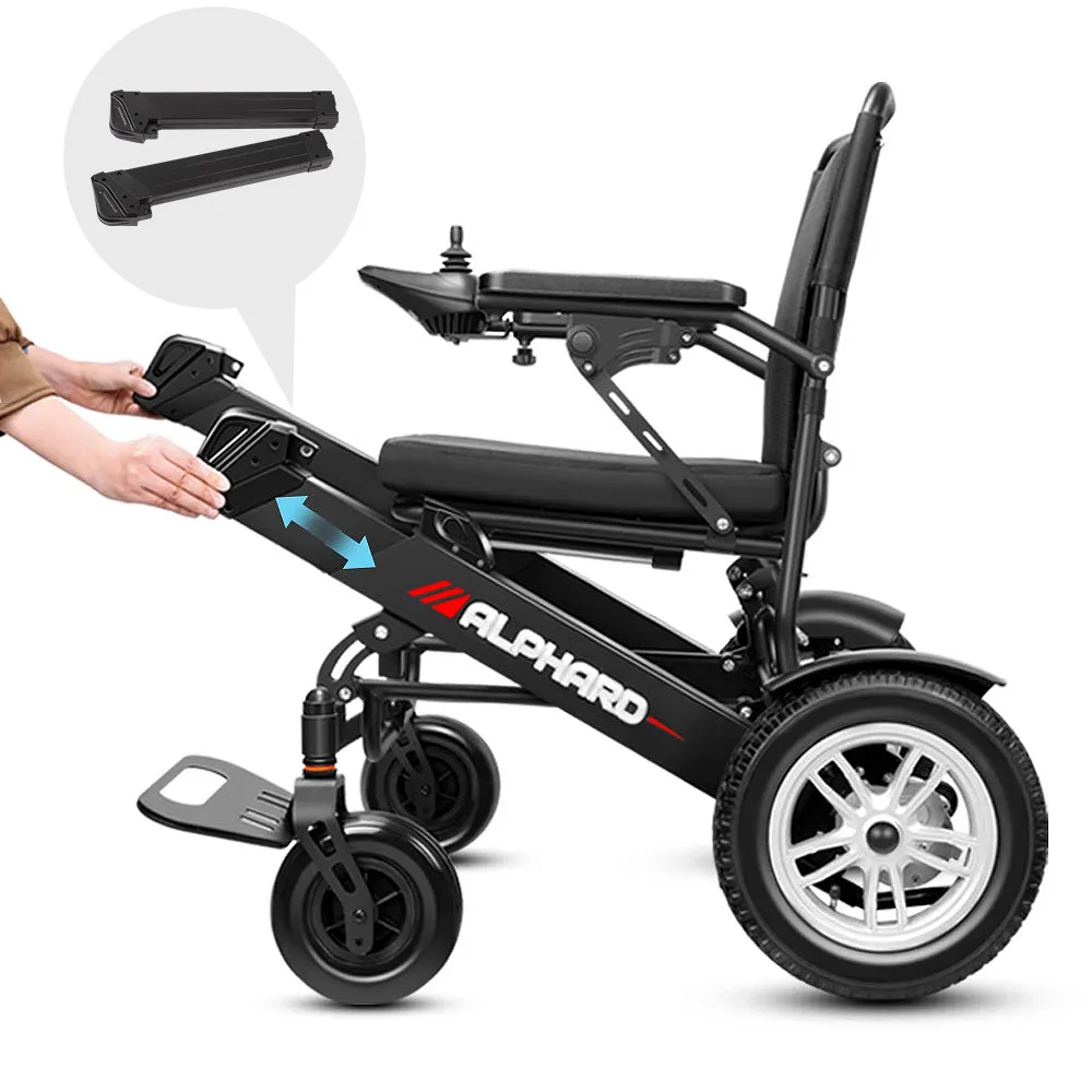 편안한 시트 쿠션 접이식 전동 휠체어 한 번의 클릭으로 빠른 접기 노인 전동 휠체어