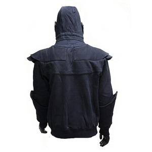 Roraegal cổ điển Thời Trung Cổ hiệp sĩ người đàn ông da đen hoodie chiến binh Nam Mặt Nạ áo giáp Áo chui đầu cosplay đơn độc tay áo - Product Image 2