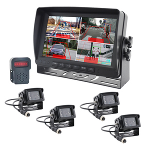 Heavy Duty Wide Angle 9-36v 1080p Cctv Set Car Dvr 4 Camera Dash Cam Dvr 7 Inch Quad <strong>Monitor</strong> Bus 360 Truck Camera System - Product Image 1
