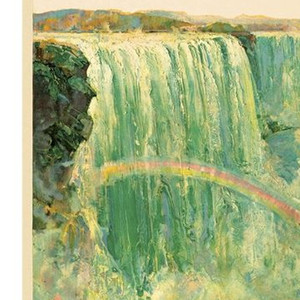 Hoeroots 16 "X 24" Niagra Falls纽约c1920年代复古旅行海报墙艺术