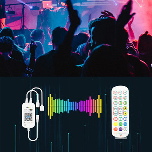 Rgb Led striscia di luce Kit con 44 tasti telecomando 16.4Ft nastro impermeabile luce e alimentazione per decorazione fai da te - Product Image 5