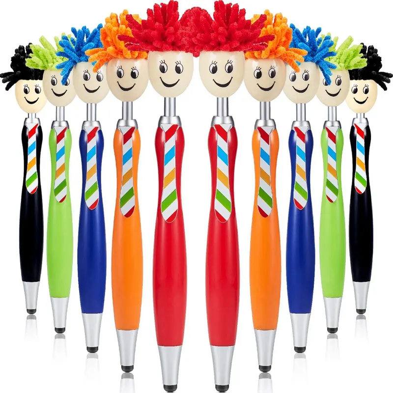 Süßer japanischer Stift Mop Topper Stifte Bildschirm reiniger 3-in-1 Stylus Pen Duster für Kinder und Erwachsene