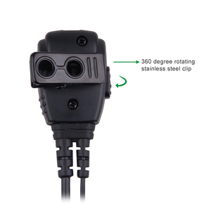 CLP108/CLP446 iki yönlü radyolar kulaklık ve güvenli iletişim kiti için PTT düğmesi ile 2.5mm saydam tüp kulaklık - Product Image 3