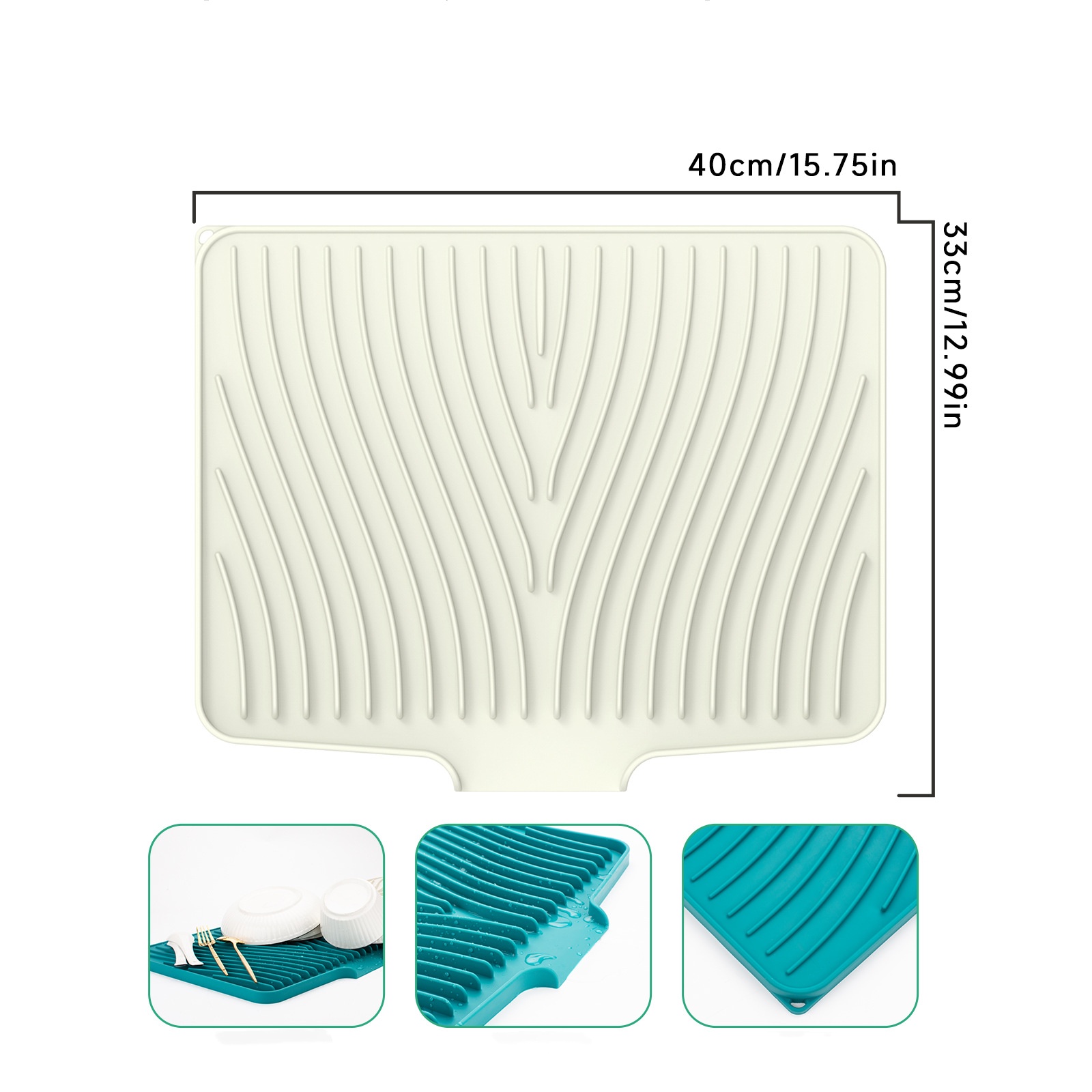 Ouverture extra-large de 40 cm, blanc