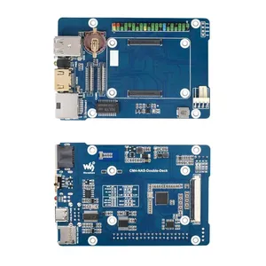 Raspberry Pi CM4 modulo di calcolo NAS custodia in metallo Home Server di archiviazione di rete doppia interfaccia SATA 2 pollici LCD personalizzato