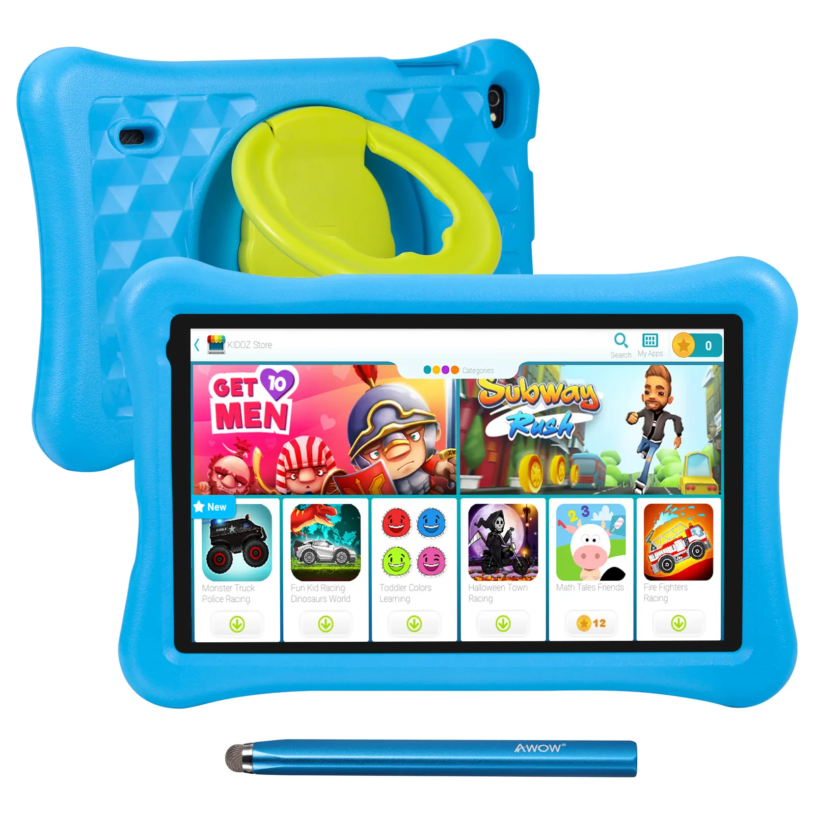 AWOW Tablet Tablet 7 Inci Android Anak, Tablet Tablet PC 7 Inci untuk Anak dan Bayi