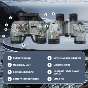 10x50 Zoom khẩn cấp ngoài trời Kính viễn vọng Phạm vi tìm Ống nhòm chống sương mù chống nước để săn bắn quan sát thiên nhiên - Product Image 3