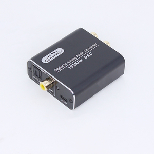 Convertidor DAC de alta resolución Audio analógico a digital de 192kHz/24 bits con USB/Coaxial/óptico, convertidor de señal para oficina en casa. - Product Image 2