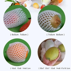 Fruit <strong>Foam</strong> Packaging <strong>Foam</strong> Net Protect the Fruit <strong>White</strong> <strong>Pe</strong> Plastic Tube Netting - Product Image 5