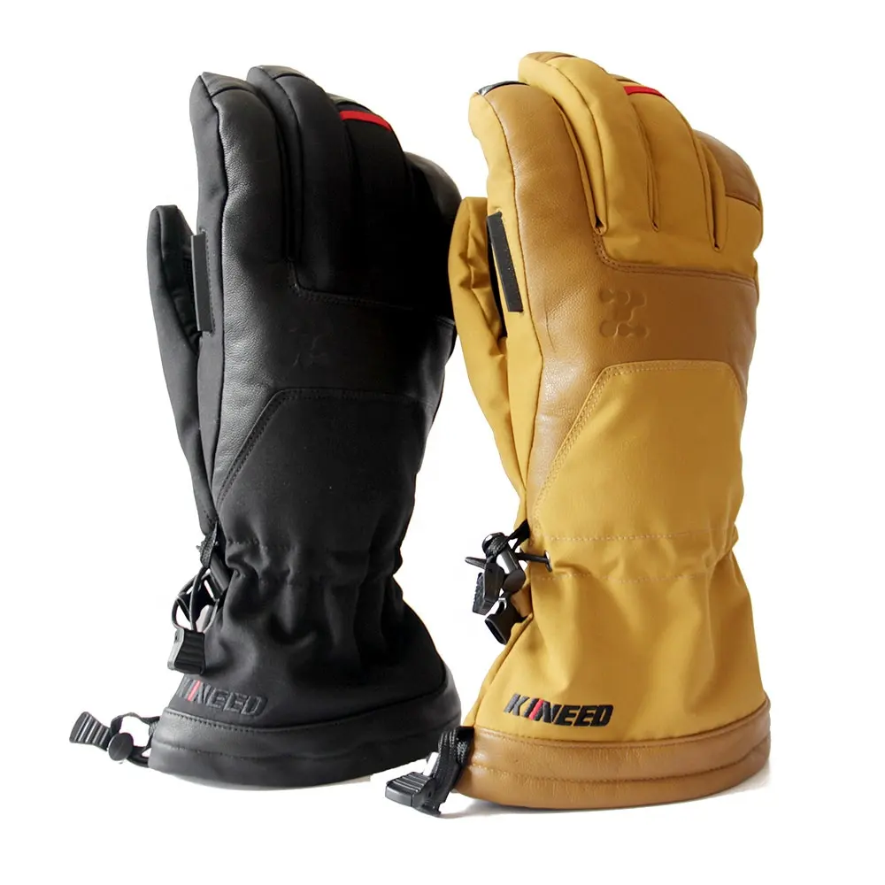 High quality ski gloves waterproof warm winter snow snowmobile ski gloves