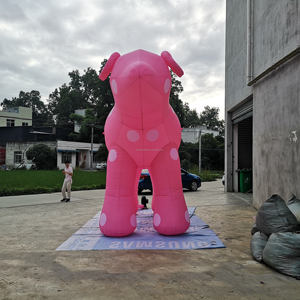 Tùy chỉnh lớn <span class=keywords><strong>Inflatable</strong></span> động vật màu hồng <span class=keywords><strong>Dalmatian</strong></span> <span class=keywords><strong>Inflatable</strong></span> màu hồng phim hoạt hình con chó để trang trí - Product Image 6