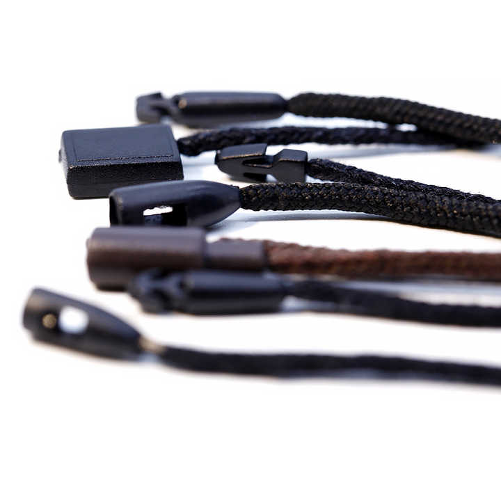 Wholesale Stock Ready to Ship Security Black-white Stripe Seal Tag Bullet Hang Tag String Plastic Seal Lock Seal Hang Tag String