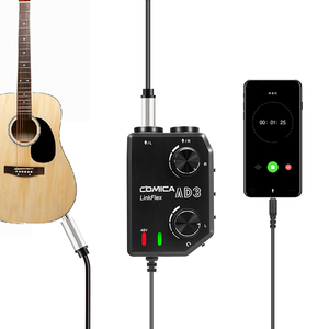 COMICA LINKFLEX AD3 Mezclador de preamplificador de audio de dos canales XLR/3,5mm/6,35mm/Adaptador/Interfaz para cámara y teléfono inteligente - Product Image 3