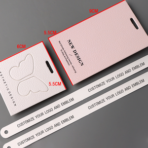 Groothandel op maat gemaakte logo papieren hangtags, lage minimale bestelhoeveelheid, gerecycled luxe gestanste vorm voor kleding & tassen - Product Image 5