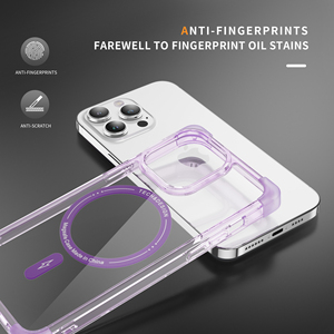 เคสแม่เหล็กกันตกใสสำหรับ iPhone 16 PRO MAX ป้องกันสี่มุม; ฝาครอบป้องกันสำหรับโทรศัพท์มือถือ Apple 15/14 - Product Image 3
