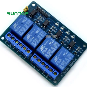 Modulo relè 5V 4 canali Trigger alto e basso livello con isolamento optoaccoppiatore 12V 24V relè scheda PCB rossa - Product Image 4