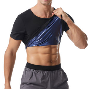 कमर ट्रेनर सॉना हॉट एक्सरसाइज सूट के साथ पुरुषों के शरीर को आकार देने वाली फिटनेस बनियान के साथ घरेलू उपयोग के लिए खेल बनियान - Product Image 1