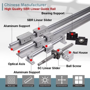 Envío gratis TBR20UU TBR20LUU TBR 20 UU LUU Enrutador CNC de tipo abierto Juego de guías lineales totalmente compatibles Riel de carga pesada de alta resistencia - Product Image 3