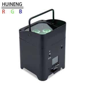 Tam renkli 6 adet pil Par işık pil-powered 6in1 LED Par işık 6X18W UV UV kablosuz DMX kontrol DJ sahne aydınlatma - Product Image 5