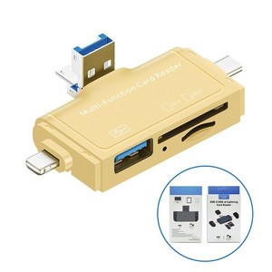 USB 7-in-1 Type-C OTG3.0 lettore di schede multifunzione installazione esterna telefono cellulare Android e Computer Companion - Product Image 3