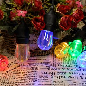 Luces LED RGBW Cadena de luces inteligente Navidad IP65 Decoración exterior Wi-Fi App Controlada 24ft 12LEDs Festoon Iluminación - Product Image 6