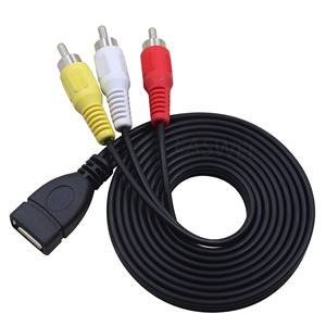 Universal 1,5 m USB hembra a 3 RCA macho Audio Video AV adaptador compuesto convertidor USB a 3 RCA Cable - Product Image 3