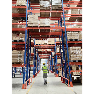 Estante de palés Sistema de estante de servicio pesado Uso de almacenamiento en almacén Fácil de montar Sistema de estantería de palés de varios niveles - Product Image 1