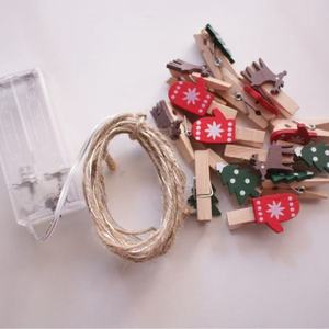 Guirnalda de luces LED de interior personalizada, luz decorativa de Navidad blanca cálida, funciona con pilas para fiestas - Product Image 4