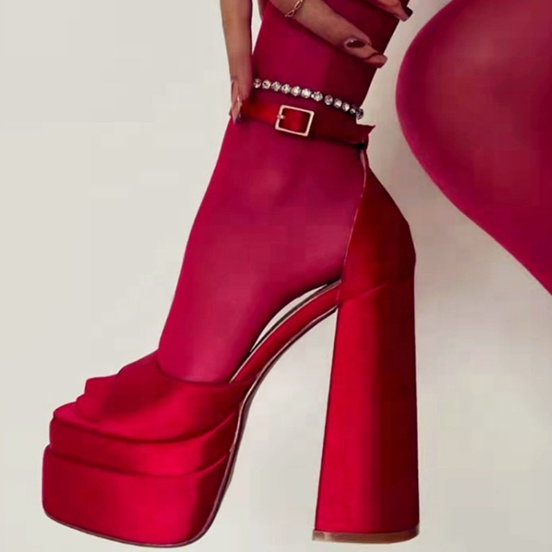 Open toe red