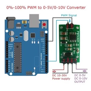 PW1VA01 PWM a 0-5V 0-10V DAC Módulo de expansión Convertidor de voltaje para NANO PRO MEGA Esp8266 Esp32 - Product Image 6
