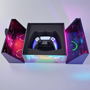 Пользовательские печатные PS5 & Xbox игровой контроллер Подарочная коробка с УФ-покрытием крафт-бумага картонные жесткие коробки EVA вставка Бытовая электроника - Product Image 2