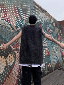 100% Cotton Biểu <span class=keywords><strong>T</strong></span>ượng <span class=keywords><strong>T</strong></span>ùy Chỉnh Phòng <span class=keywords><strong>T</strong></span>ập Thể Dục Cộng Với Kích Thước Cổ Điển Axit Rửa Không Tay Tank Tops Cho Nam Giới - Product Image 5