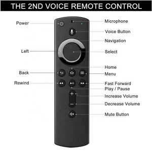 Amazon รีโมทคอนโทรลพร้อมรีโมทควบคุมระดับเสียงสำหรับ Amazon Fire TV Stick การสตรีมมิ่งสื่อ Alexa ไม่มี L5B83H เสียง - Product Image 4
