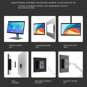 Monitor de pantalla táctil de control industrial integrado completamente cerrado USB DC para uso industrial comercial - Product Image 4