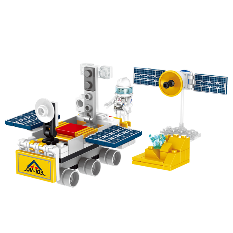COGO City Series 4 In 1 DIY Space Rocket 3D Model Plastic Building Blocks Toys for Kids