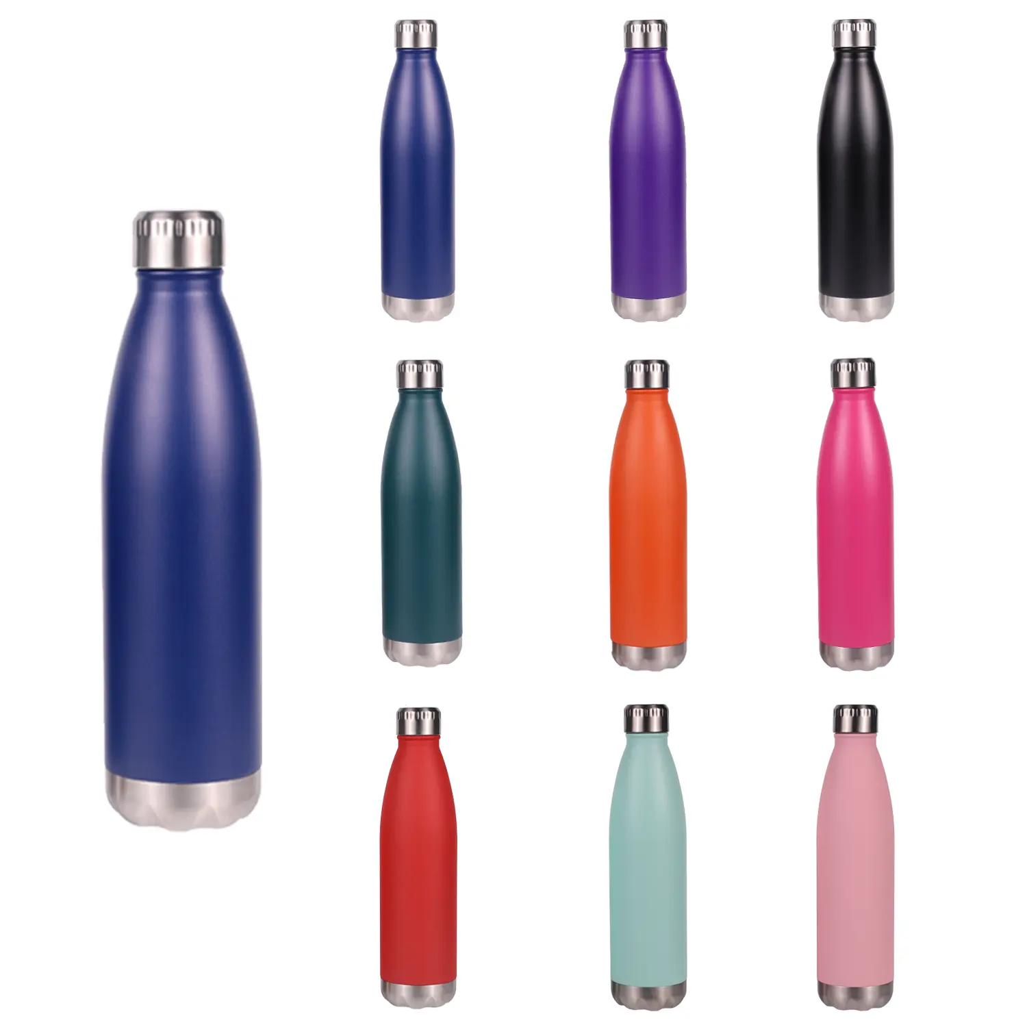 SISUN özel Logo 350ml 750ml 1000ml yalıtımlı su şişeleri spor su şişesi paslanmaz vakumlu su şişesi