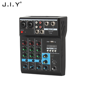 4 kanal KTV amplifikatör dijital karıştırıcılar kablosuz mikrofon All-in-one makinesi Blueteeth müzik Dj denetleyici/ses konsolu mikser - Product Image 2