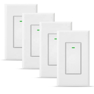 ODM/OEM amerika akıllı ışık anahtarı tek kutuplu WiFi akıllı anahtar fiziksel düğme anahtarı Alexa ve Google ev ile çalışır - Product Image 1