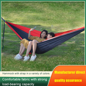 Hợp Thời Trang Trọng Lượng Nhẹ <span class=keywords><strong>Nylon</strong></span> 2-Người Cắm Trại Võng Cho Ngoài Trời Săn Bắn Sinh Tồn Di Động Sân Vườn Giải Trí Dù Thiết Kế - Product Image 5