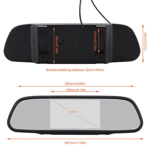 IPoster 5&quot; Touch Screen 2 AV Input Car <strong>Reverse</strong> Mirror Monitor - Product Image 3