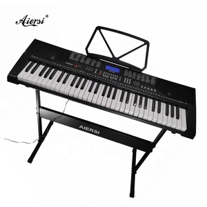 Piano de etiqueta privada personalizado, teclado profesional, 61 teclas, 2,2 cm de ancho, eléctrico, con función de diente azul - Product Image 1