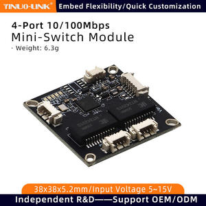 2025 New YN-S10402 công nghiệp hiệu suất cao 4 cổng Mini Mạng mô-đun chuyển đổi cho hệ thống giao thông/drone/Robot - Product Image 2