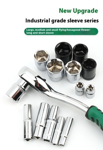CRV S2 çok fonksiyonlu otomotiv onarım aracı kiti OEM ODM özelleştirilebilir kombinasyonu 46 adet lokma anahtar takım - Product Image 3