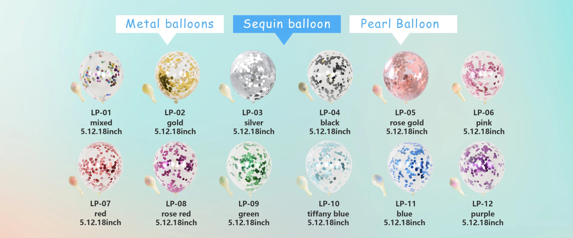 Confetti balloons