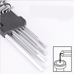Toptan 9 adet metrik L tipi alyan anahtarı takımı yüksek kalite Allen anahtarı altıgen anahtar donanım araçları G127 - Product Image 2