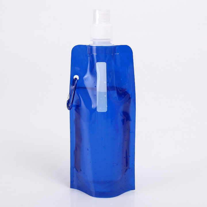 Custom Logo 480Ml Sublimation Outdoor Foldable Collapsible Gym Sports Water Bottle Custom Plastic Water Bottles
