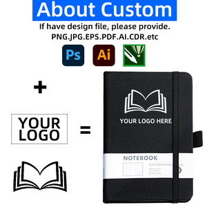 Cuaderno personalizado A5 de tapa dura de tela, cuaderno promocional con logotipo impreso, cuaderno con correa elástica para estudiantes - Product Image 3