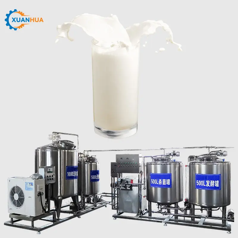 Mini planta de leche de tratamiento y embalaje de yogur, producción evaporada, condensada uht