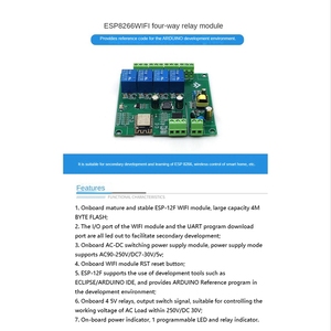 A73T ESP8266 Drahtloses WIFI-Relais modul ESP-12F Entwicklungs platine E-Welink APP-Fernbedienung - Product Image 3